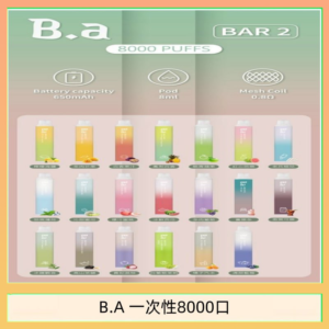 B.A電子煙一次性抛棄式8000口