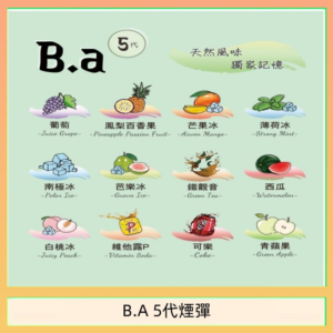 B.A 5代主機煙彈電子煙一盒三顆